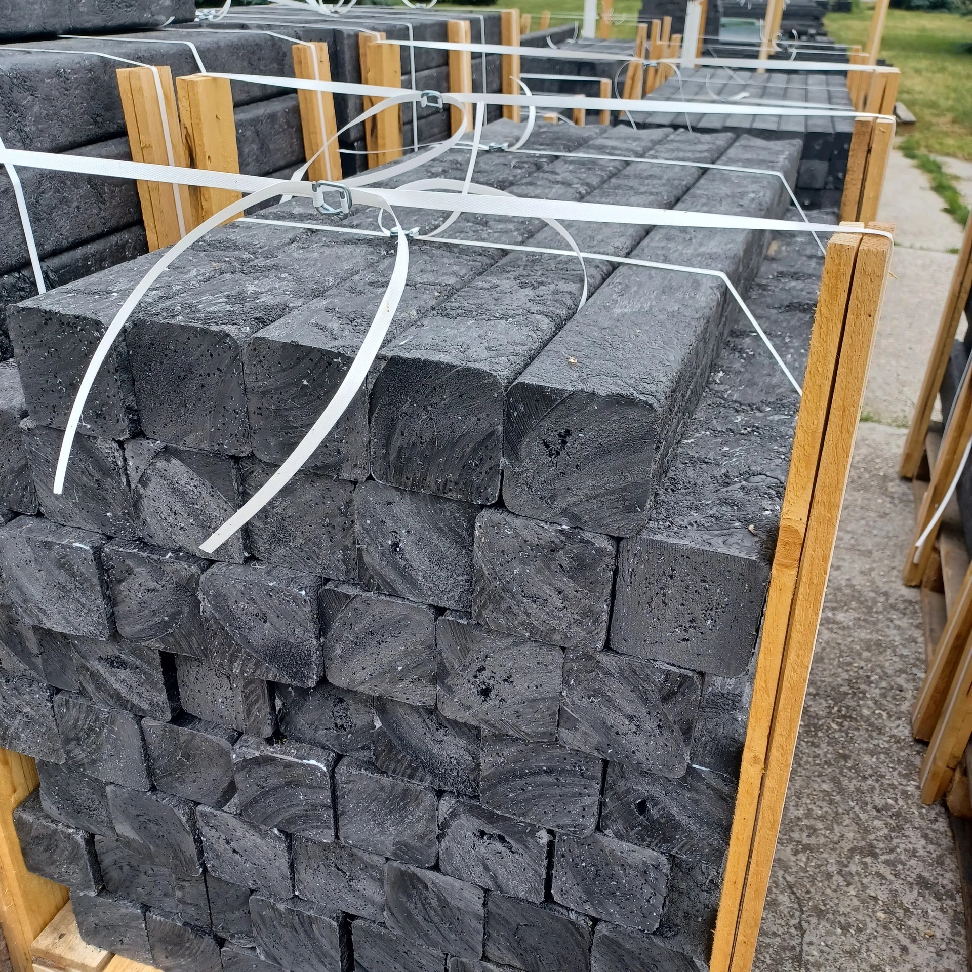 Recycled plastic fence posts for agricultural fencing
